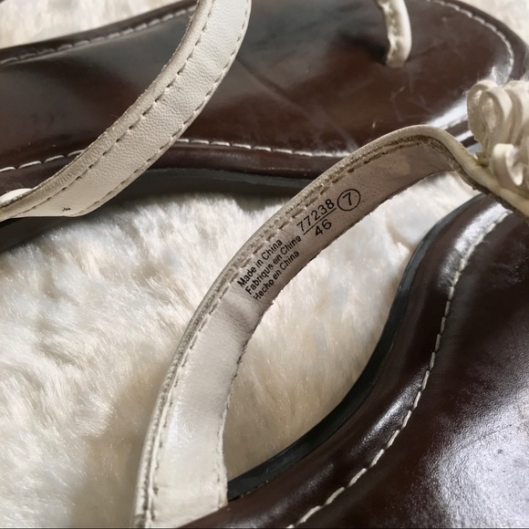 Montego Bay Club Flat Thong Slip On Sandals Size 7 - Picture 7 of 14